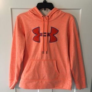 under armour • small orange hoodie